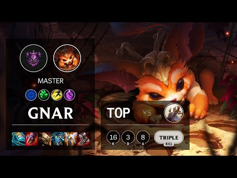 Gnar Top vs Kayle - EUW Master Patch 11.10