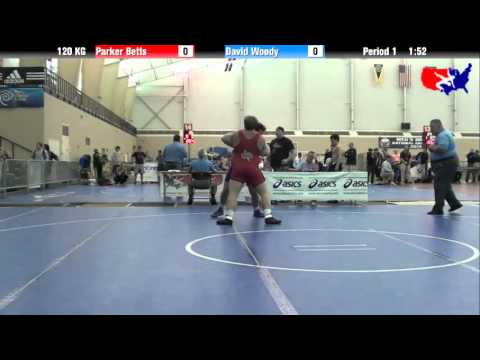 Parker Betts vs. David Woody at 2013 ASICS University Nationals - GR