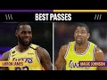 The best assists from LeBron James and Magic Johnson | NBA on ESPN