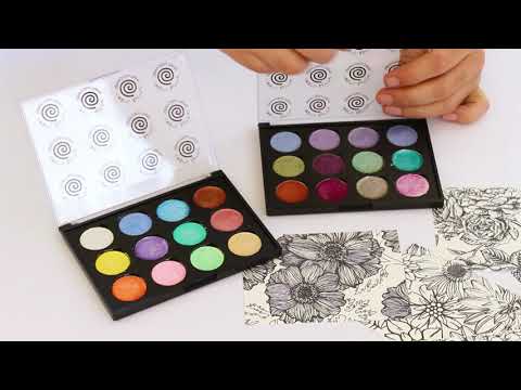 Mark Montano Creates With Cosmic Shimmer Iridescent Watercolors by Joggles.com