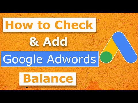 How to Check Add Google Adwords Balance