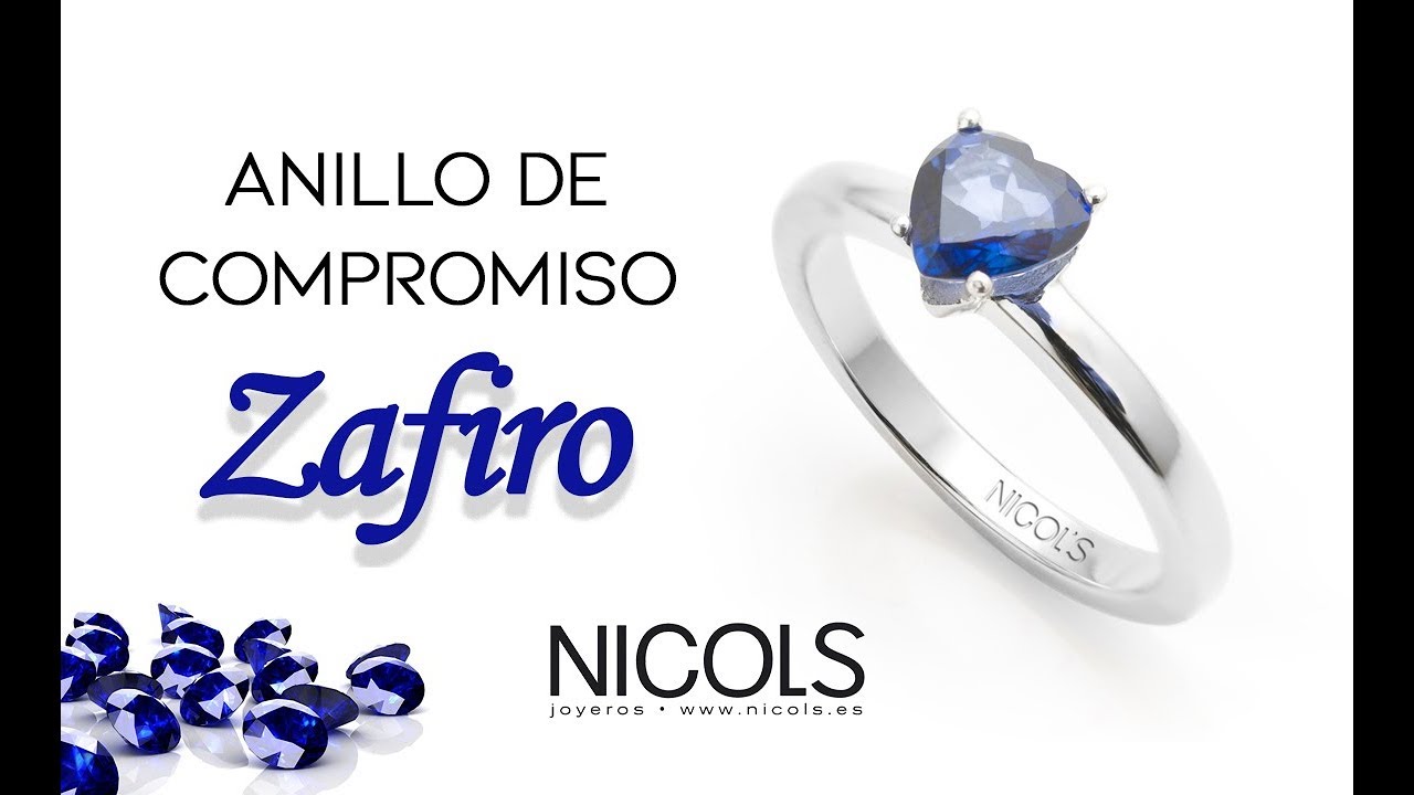 ZAFIRO Anillos de Compromiso el Regalo Perfecto de Aniversario