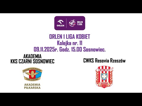 Orlen 1 Liga Kobiet: Akademia KKS Czarni Sosnowiec vs CWKS Resovia Rzeszów