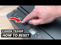 Canon Pixma TS3420 How To Reset Restore Your Printer