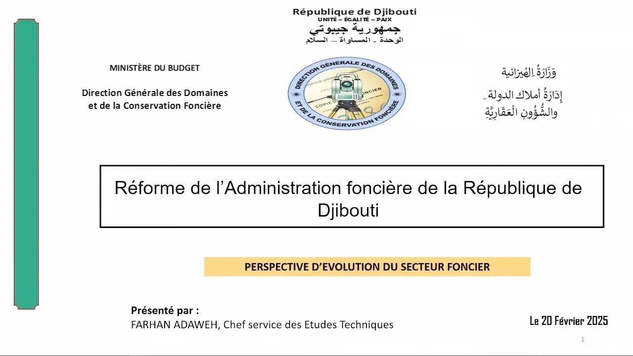Foncier pour logements et la gestion des bidonvilles