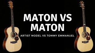 Video thumbnail for Maton Tommy Emmanuel Model VS Maton EBG808 Artist by Jon MacLennan