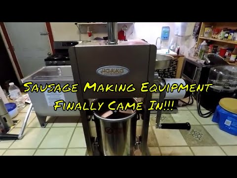 New sausage making equipment came in