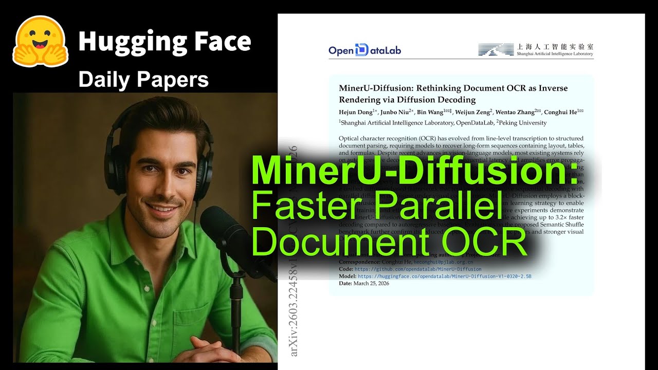 MinerU-Diffusion: Faster Parallel Document OCR