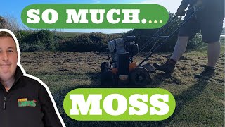 Scarifying a very mossy lawn | Breaking all the RULES