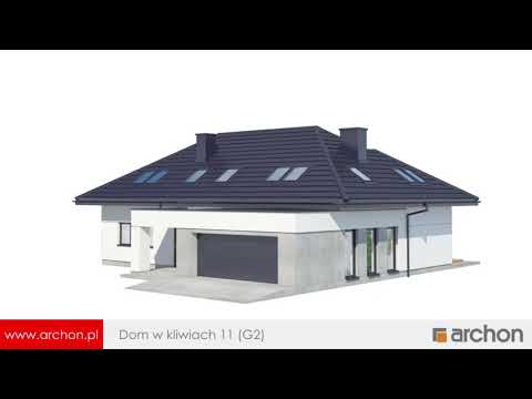 Dom w kliwiach 11 (G2) – Interesujący dom z poddaszem użytkowym I ARCHON+ Projekty Domów