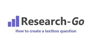 How to create a textbox question