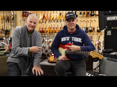 Joe Bonamassa shops at Norman's Rare Guitars