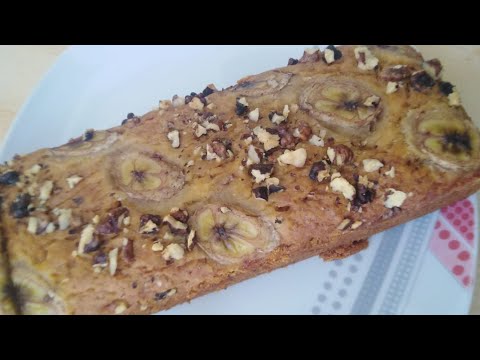 Banana bread recipe without oven by (kitchen by Aroob)
