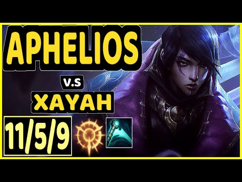 HOLYPHOENIX (APHELIOS) vs XAYAH - 11/5/9 KDA BOTTOM ADC GAMEPLAY - EUW Ranked GRANDMASTER