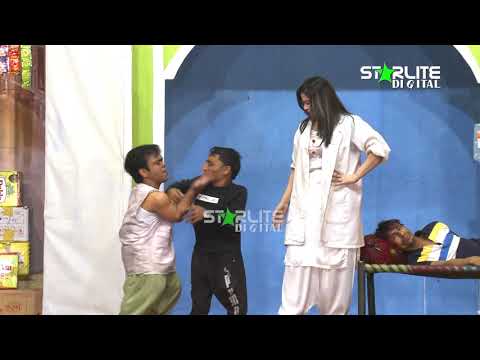 Akram Udas and Vicky Kodu with Amjad Rana Stage Drama Kali Chader 3 Comedy Clip 2020