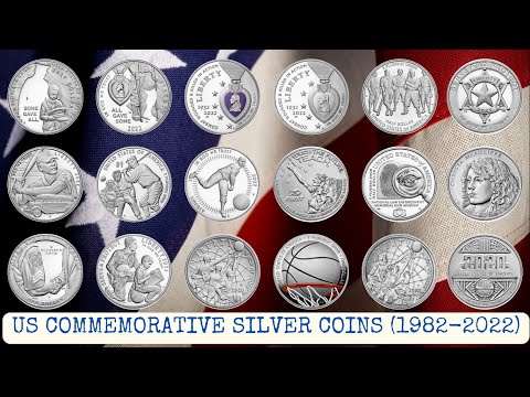 Rare US Commemorative Silver Coins (1892 - 2022) #coin #usa #uscoins #silvercoins #youtube