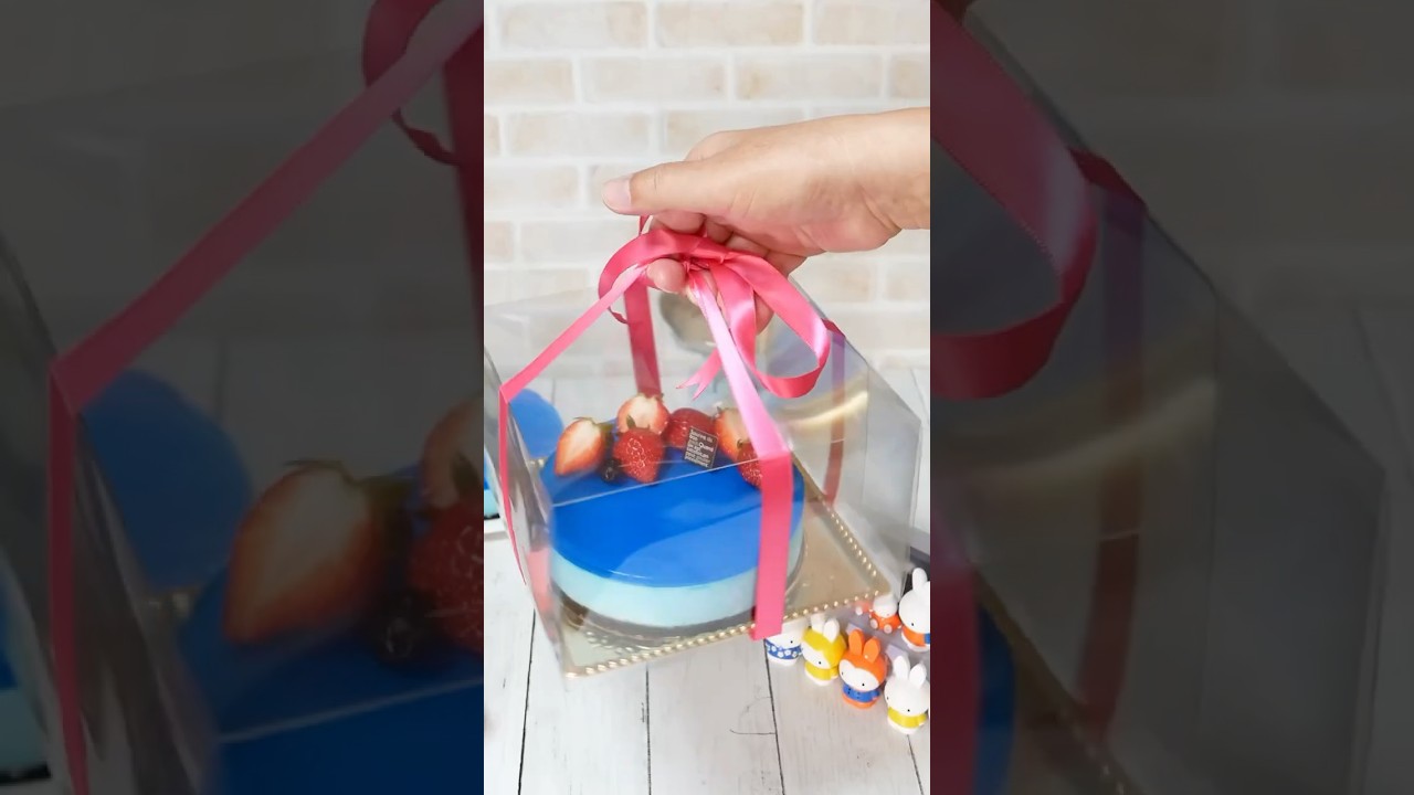 海と夜のブルーが美しいレアチーズケーキ。 #簡単レシピ #料理 #おうちカフェ  #recipe