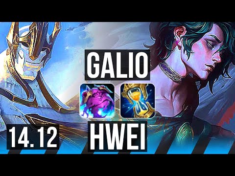 GALIO vs HWEI (MID) | 71% winrate, 9/2/10 | EUW Master | 14.12