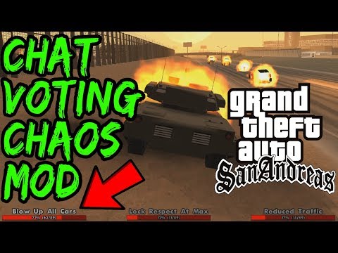 GTA San Andreas CHAOS MOD Speedrun CHAT VOTING!