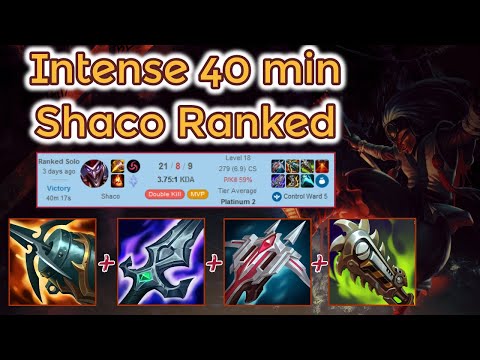 Intense Long Shaco Jungle Ranked - S12 [League of Legends] Full Gameplay - Infernal Shaco