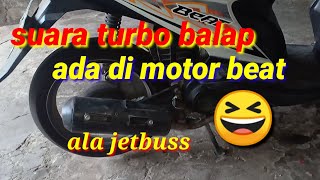 Download lagu The sound of a racing turbo is on the Beat motorbike || jet bus style mp3