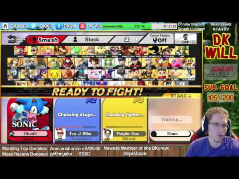 DKcrew Tournament #3 - DarkMusician (Zelda) vs TheMatrix64 (Donkey Kong) SSB4