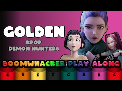 Golden (KPop Demon Hunters) - Boomwhacker Play Along [Easy]