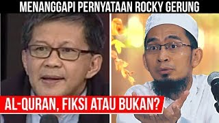 Download lagu RESMI, Ust. Adi Hidayat Tanggapi Pernyataan Rocky Gerung Soal 'Kitab Suci Fiksi' mp3