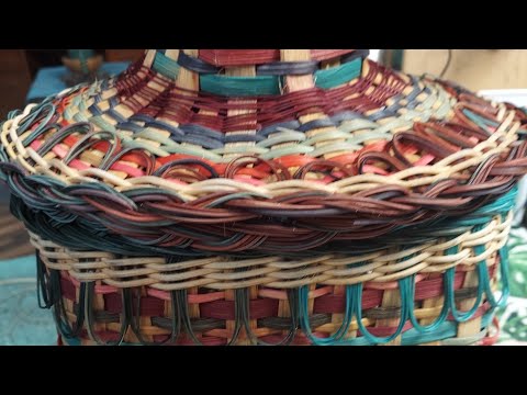 BAG O DAY CROCHET 1 MILLION SUBSCRIBERS GIVEAWAY- PART 2 WEAVING THE BASKET LID ( UNEDITED)