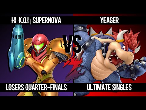 SEV #1 Losers Quarters - SuperNova (Samus) Vs. Yeager (Bowser) Smash Ultimate - SSBU