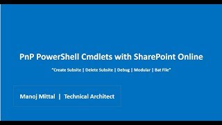 Create and Delete A SharePoint Subsite Using PnP PowerShell