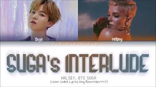 Halsey BTS SUGA -SUGAs Interlude  (Color Coded Lyr