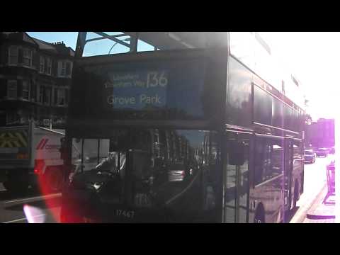 London Bus Route 136 at New Cross, Bus Garage