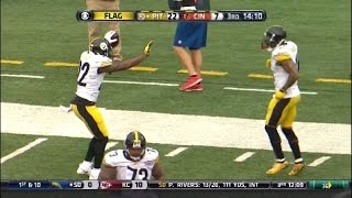 William Gay gets flagged for touchdown celebration.  HD