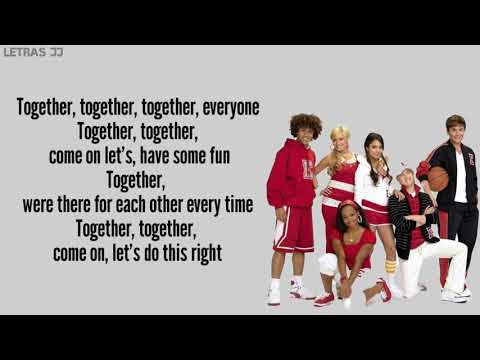 We're all in this together-high school musical(Lyrics)