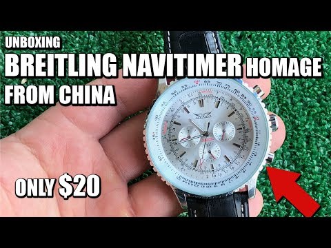 Automatic Breitling Navitimer Homage for $20 | Jaragar F120561 Unboxing and Initial Impressions
