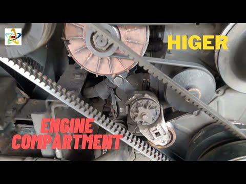 HIGER BUS ENGINE COMPARTMENT  / YUCHAI YC6G270 ENGINE