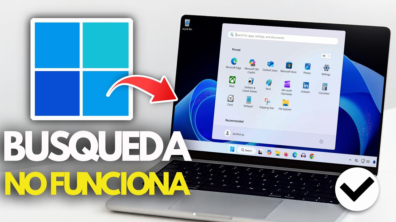 Windows 11: Solución al Menú Inicio y la Búsqueda que No Funcionan / Búsqueda en Blanco✅