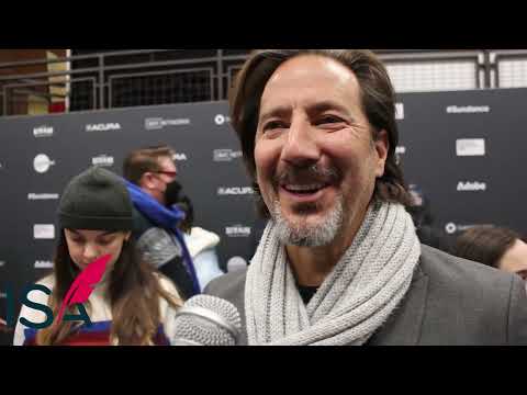 Actors Henry Ian Cusack, Kyle Mooney & Kate Lyn Sheil at the Jamojaya Premiere at Sundance