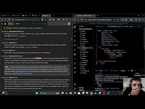 Learning Python - Day 45 - CS50 Felipe's Taqueria solved easily