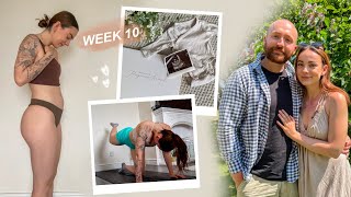 seeing our baby on a scan for the first time ❤️ 9+10 weeks pregnant vlog *first baby*