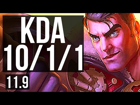 JAYCE vs GAREN (TOP) | 2.0M mastery, 10/1/1, 600+ games, Dominating | EUW Diamond | v11.9