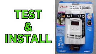 Natural Gas Detector Test and Install