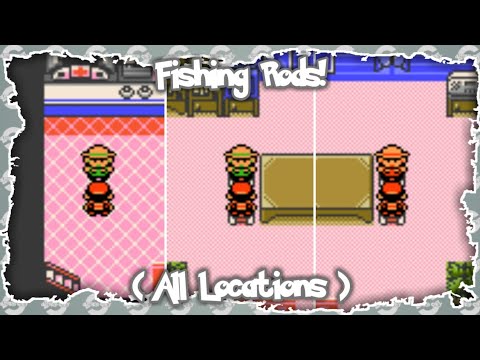 Pokémon Gold, Silver and Crystal - Every Fishing Rods (All Locations)