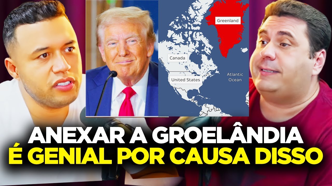 O PLANO DO TRUMP PARA ANEXAR A GROELANDIA E POR CAUSA DISSO...