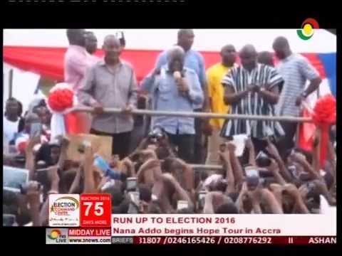 Akufo Addo promises to restore scrapped trainee allowance when given the mandate - 22/9/2016