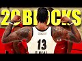 20 BLOCK QUADRUPLE-DOUBLE In G LEAGUE! NBA 2K22 My Career Best Center Next Gen Gameplay