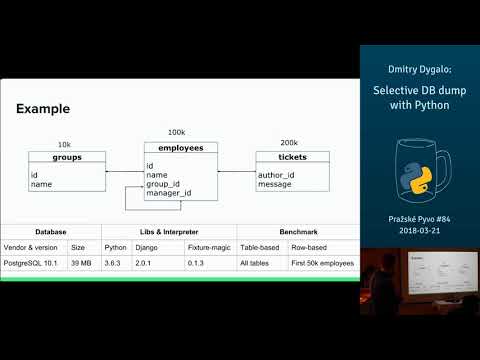 Dmitry Dygalo – Selective DB dump with Python (lightning talk)