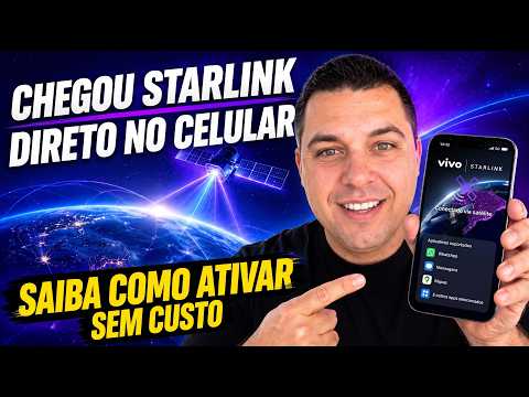 STARLINK DIRETO NO CELULAR CHEGOU ao BRASIL! Ativando Vivo Satélite Starlink