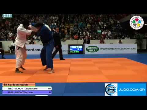 Judo Grand Prix Amsterdam 2011 -81kg ELMONT G. (NED)-NIFONTOV (RUS)